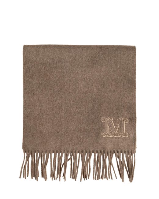 Max Mara Brown Cashmere Scarf "Wsdalia"