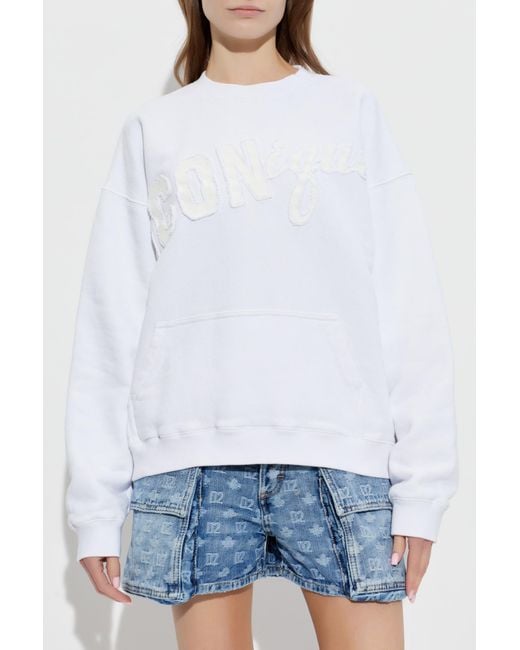 DSquared² White Sweatshirt With Patch