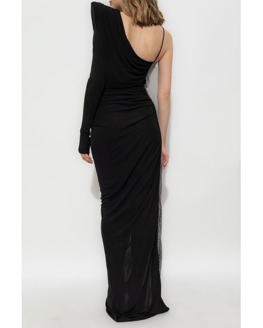 Balmain Black Dress With Appliqué