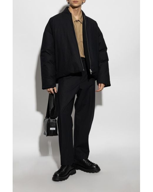 Jil Sander Black Down Jacket for men