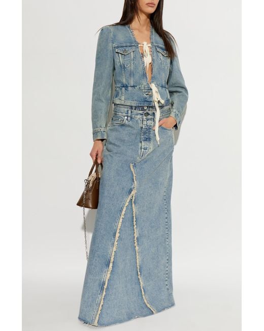 Maison Margiela Blue Denim Jacket With 'Vintage' Effect