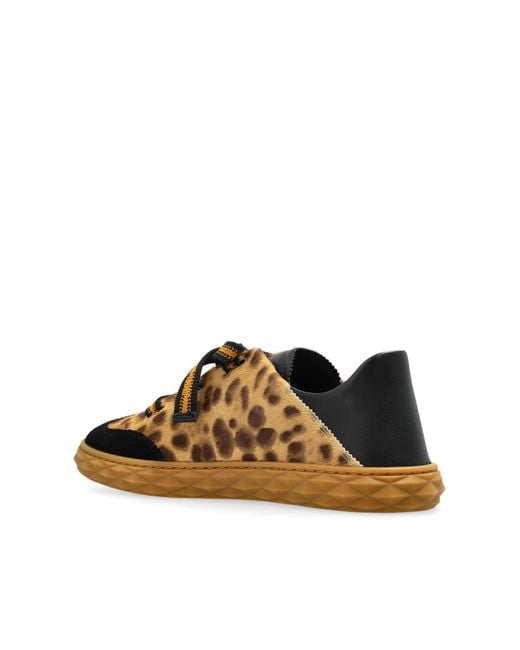 Jimmy Choo Brown Diamond Sneakers