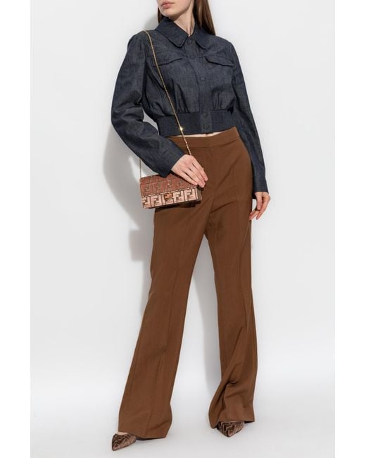 Fendi Blue Short Denim Jacket