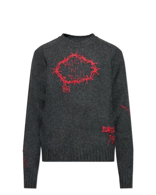 Zadig & Voltaire Black Wool Sweater "Jordan" for men