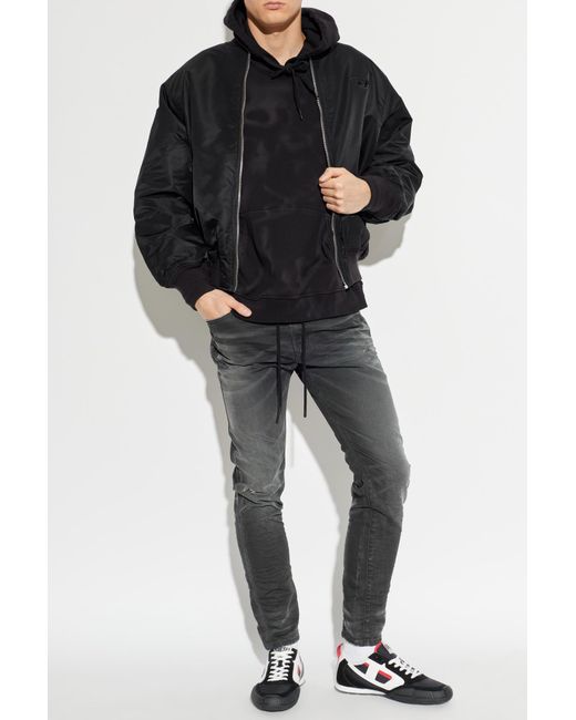 DIESEL Black Hoodie 'S-Boxt-Hood-V2' for men