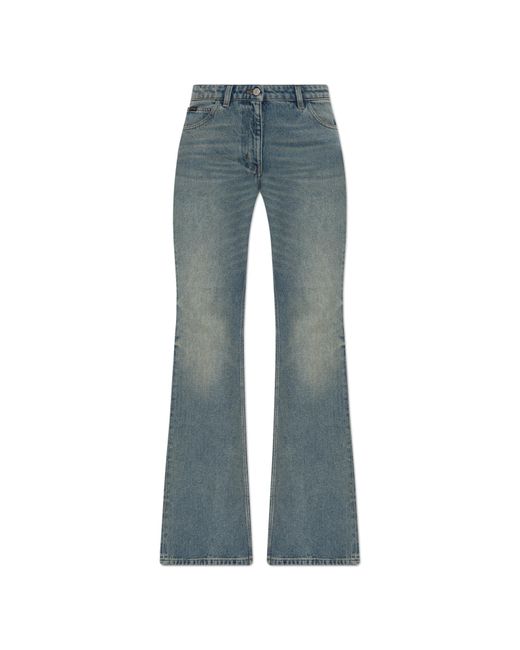 Courreges Blue Jeans With Pockets