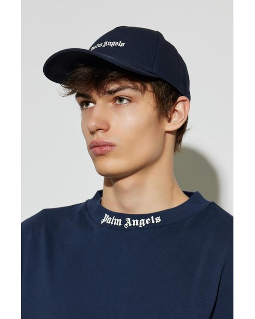 Palm Angels Blue Baseball Cap for men
