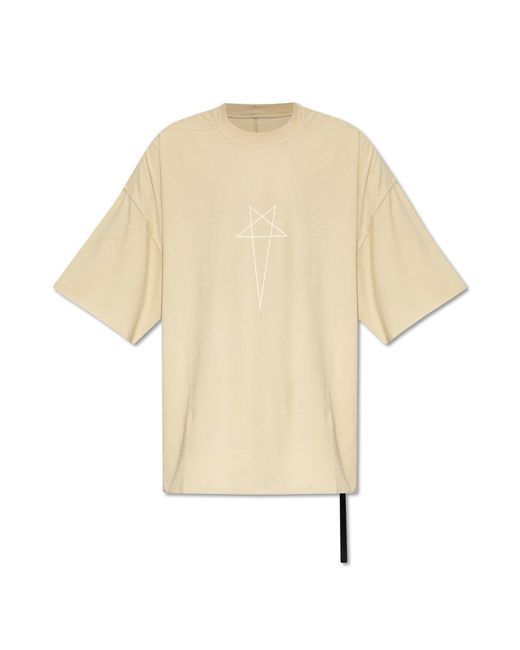 Rick Owens White 'tommy' T-shirt , for men