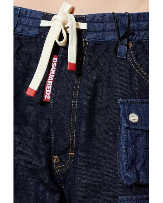 DSquared² Blue 'Cargo' Shorts for men