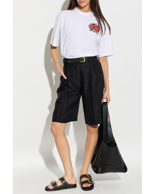 AllSaints White T-Shirt "Mutual Etta"