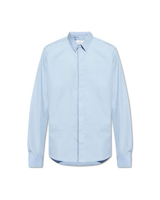 AMI Blue Cotton Shirt, for men