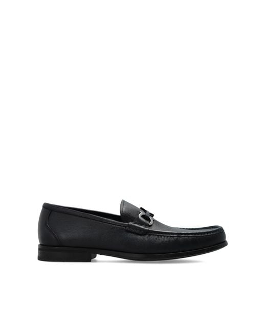 Ferragamo Black Grandioso 2 Loafers Shoes for men