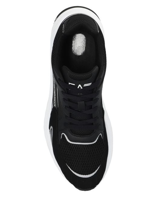 EA7 Black Sports Shoes for men