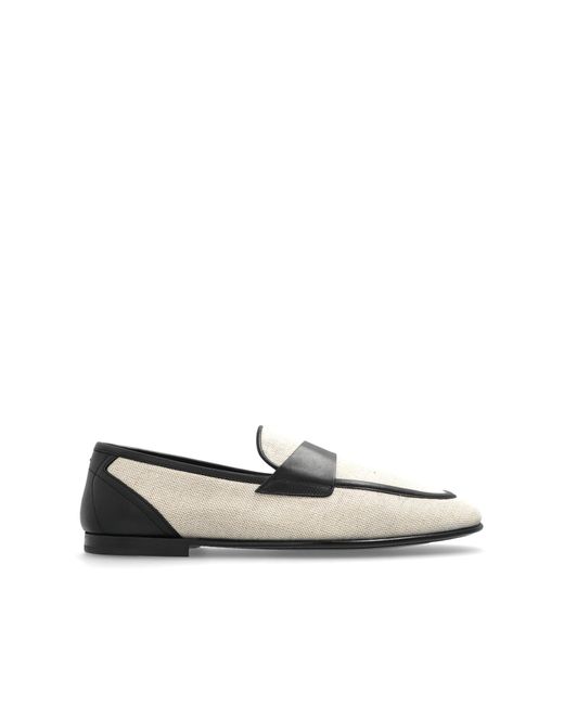Dolce & Gabbana White Shoes With Leather Inserts for men