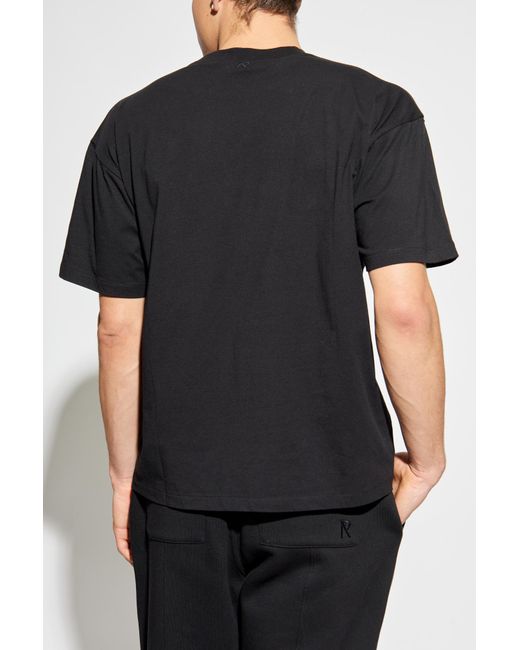 Represent Black Oversize "Initial" T-Shirt for men