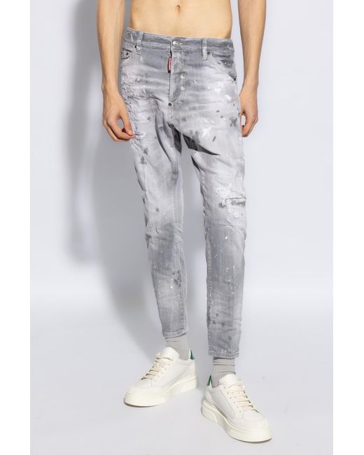 DSquared² Black Jeans 'Relax Long Crotch' for men