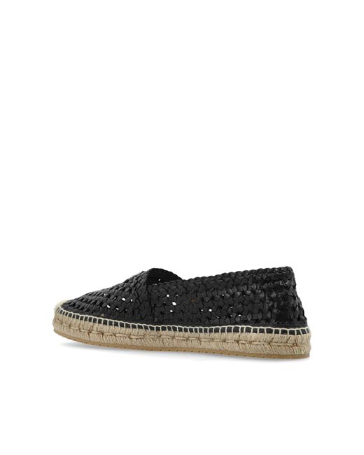 Dolce & Gabbana Black Espadrilles With Logo Appliqué for men