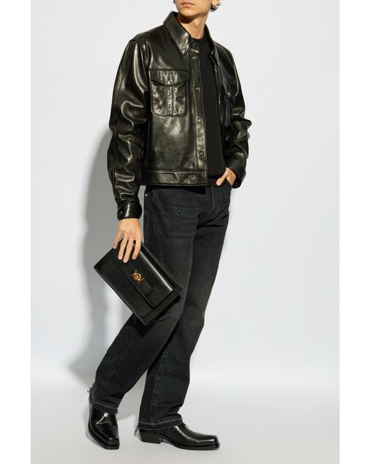 Versace Black Sweater With Logo for men