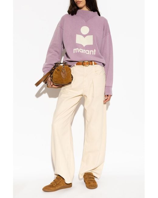 Isabel Marant Pink Sweatshirt "Moby"