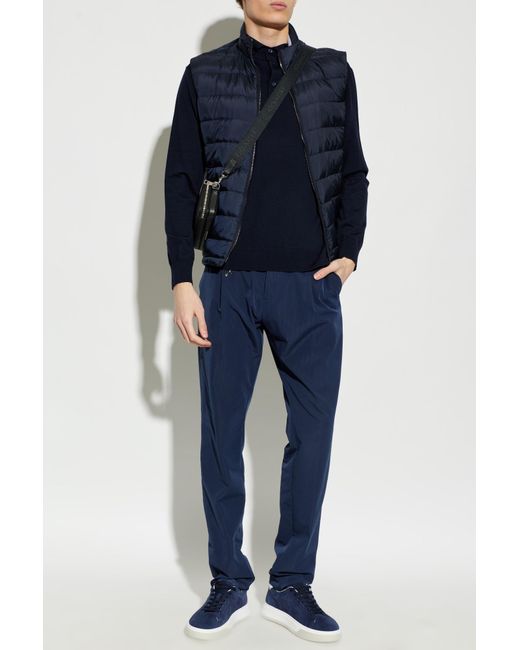 Paul & Shark Blue Puffer Vest for men