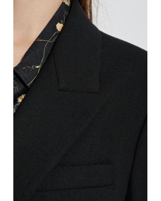 Rag & Bone Black Single Back-Vent Coat