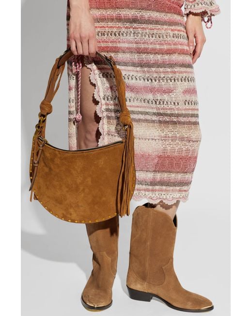 Isabel Marant Brown Shoulder Bag "Oskan Soft"