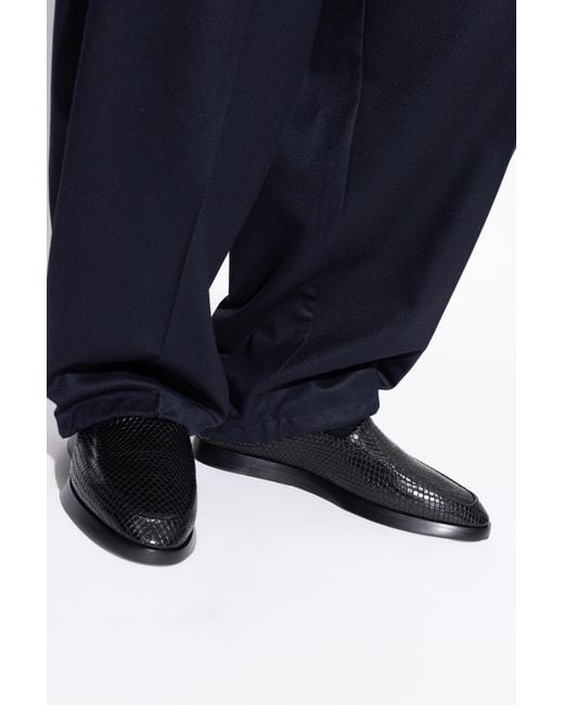 Fear Of God Blue Leather Shoes for men