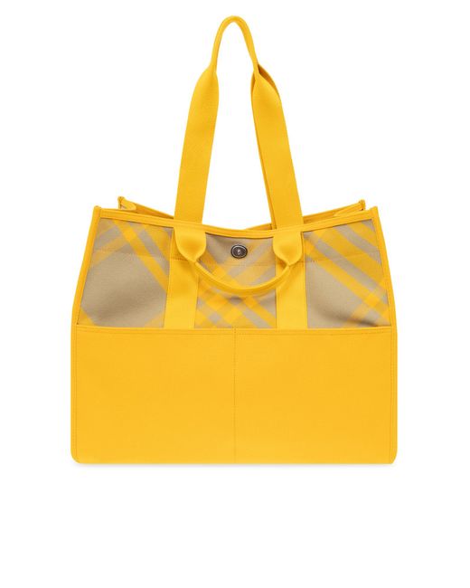 Burberry Yellow Shopper Bag for men