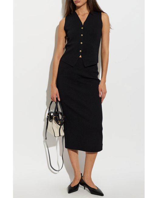 Max Mara Black Wool Skirt 'Lesena'