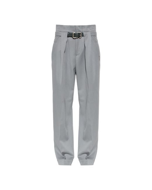 The Attico Gray Trousers With Belt