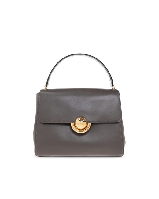 Furla Gray "Domus Small" Hand Bag