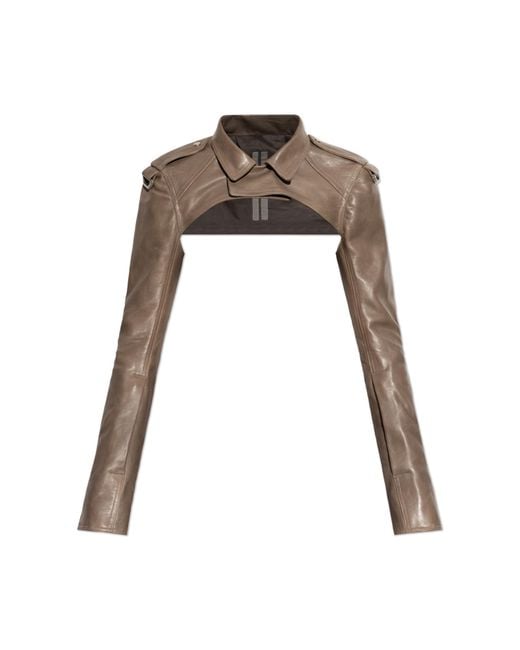Rick Owens White Short Jacket