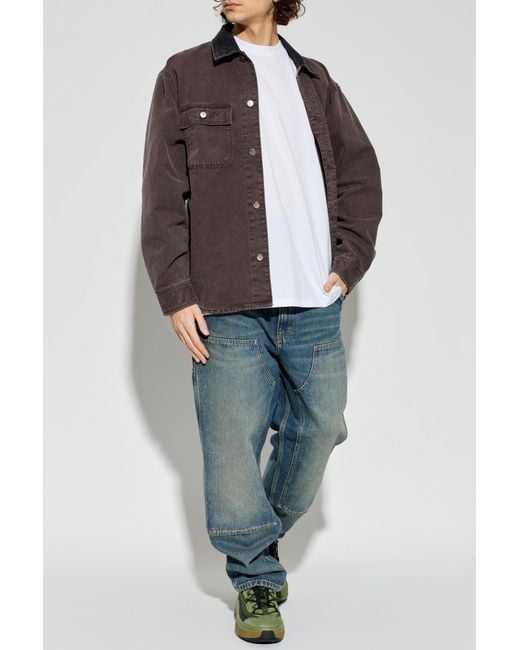 Carhartt Blue T-Shirt With Logo for men