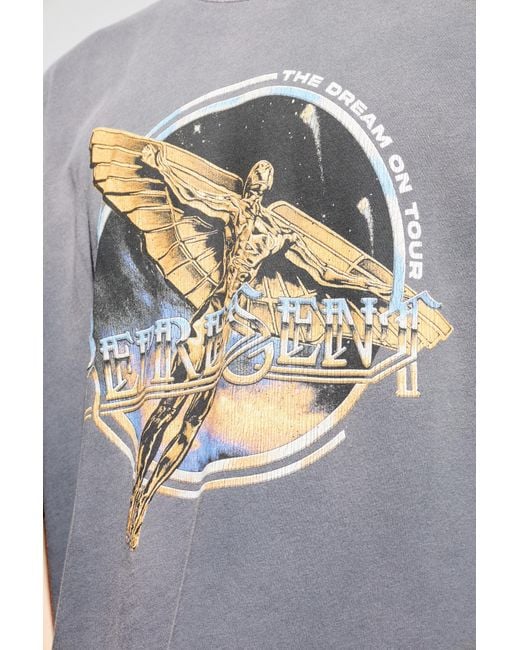 Represent Gray T-Shirt With A Pattern for men