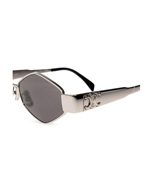 Céline Black 'Metal Triomphe' Sunglasses