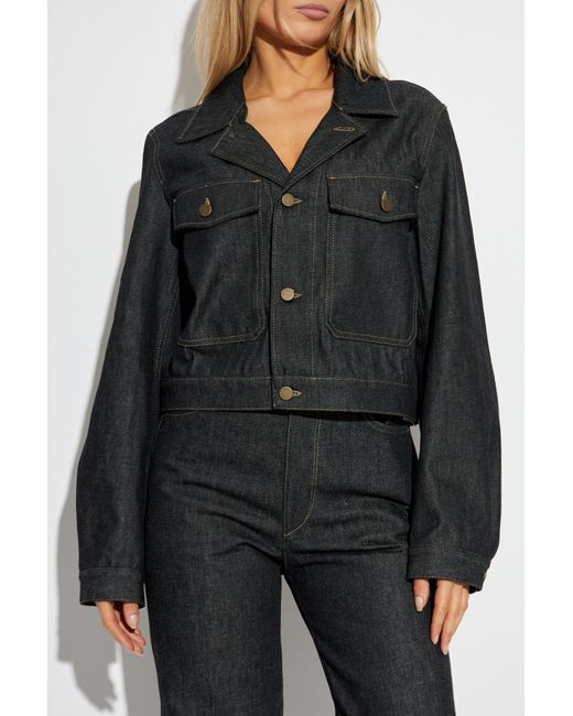 Lemaire Black Denim Jacket