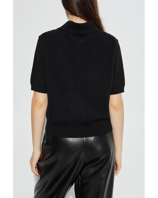 Givenchy Black Wool Polo