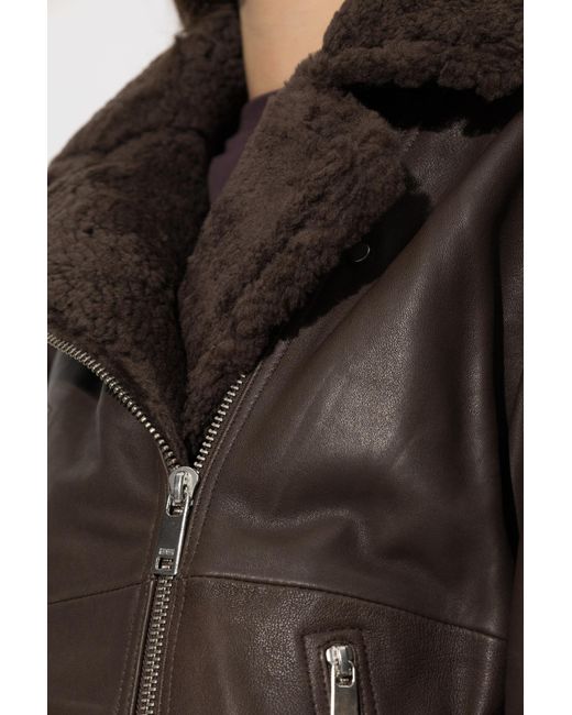 Gestuz Black 'Gzroja' Leather Jacket