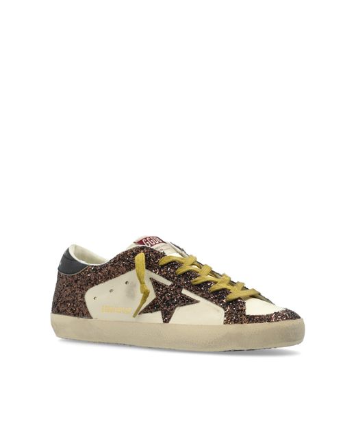 Golden Goose Deluxe Brand Brown Sneakers Super-Star Double Quarter And Toe