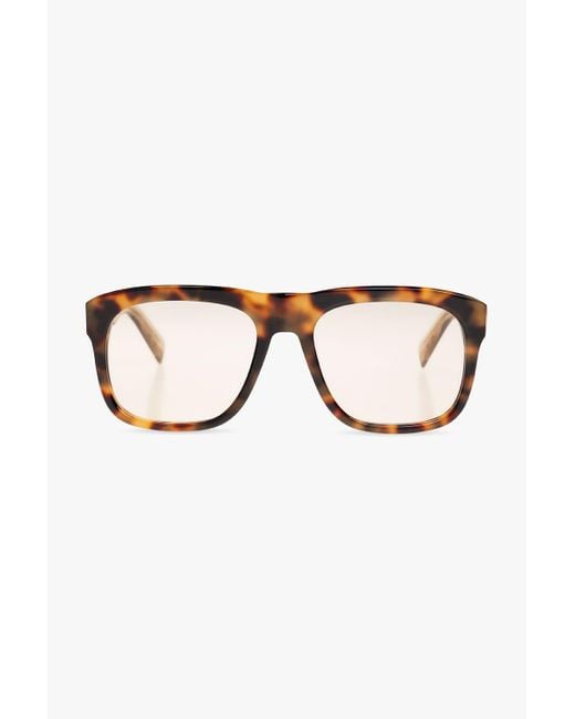 サングラス SAINT LAURENT 'SL 558' sunglasses Brown SL 558 square sunglasses in brown - Saint Laurent | Mytheresa