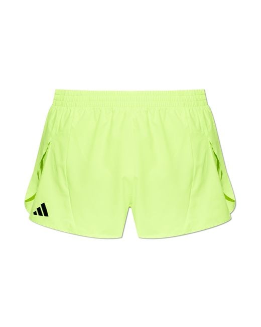 Adidas Originals Green Shorts From The Adizero Collection for men