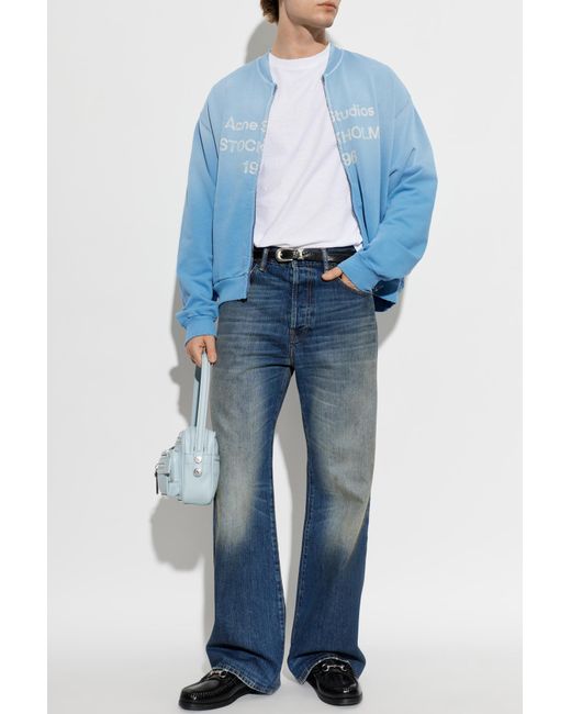 Acne White T-Shirt With A 'Vintage' Effect for men