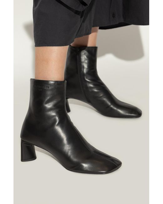 Balenciaga Black Leather Boots 'Dutyfree'