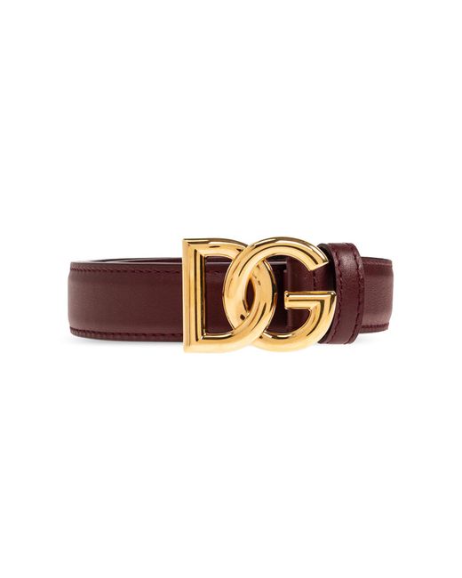 Dolce & Gabbana Brown Leather Belt