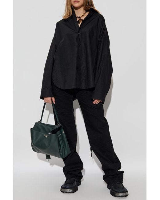 Balenciaga Black Jeans With Vintage Effect