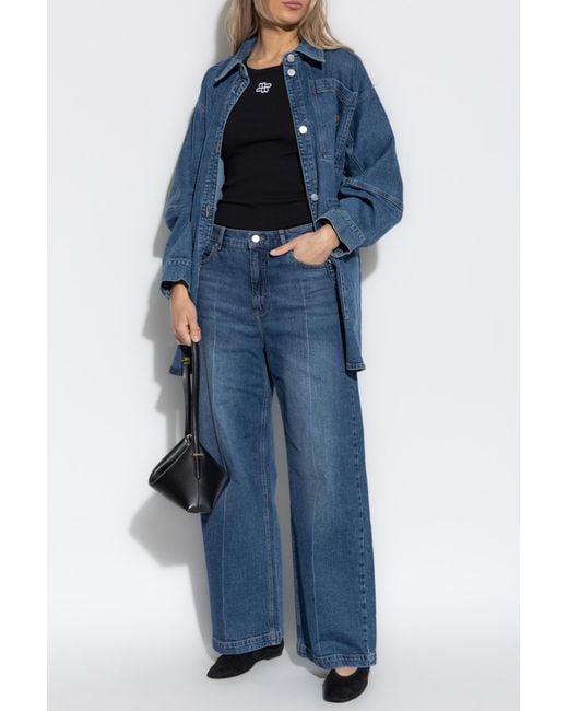 Munthe Blue Denim Jacket "Prickly"