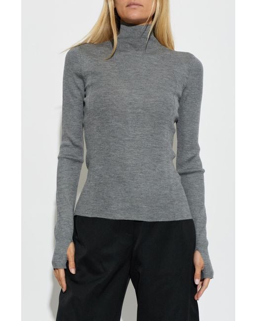 Givenchy Gray Fitted Turtleneck