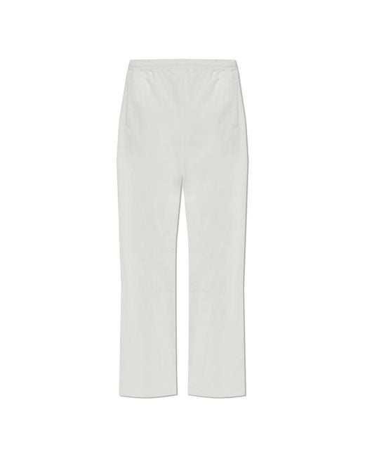 MM6 by Maison Margiela White Cotton Sweatpants for men