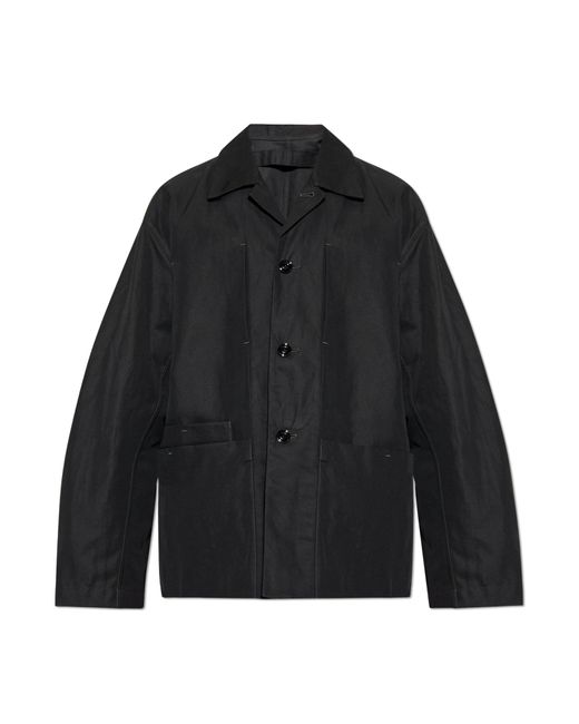 Lemaire Black Jacket With Pockets for men