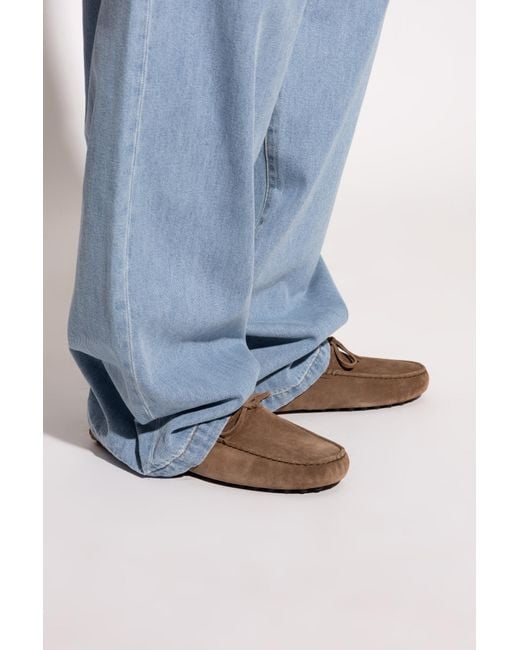Tod's Brown Leather 'Gommino' Moccasins for men